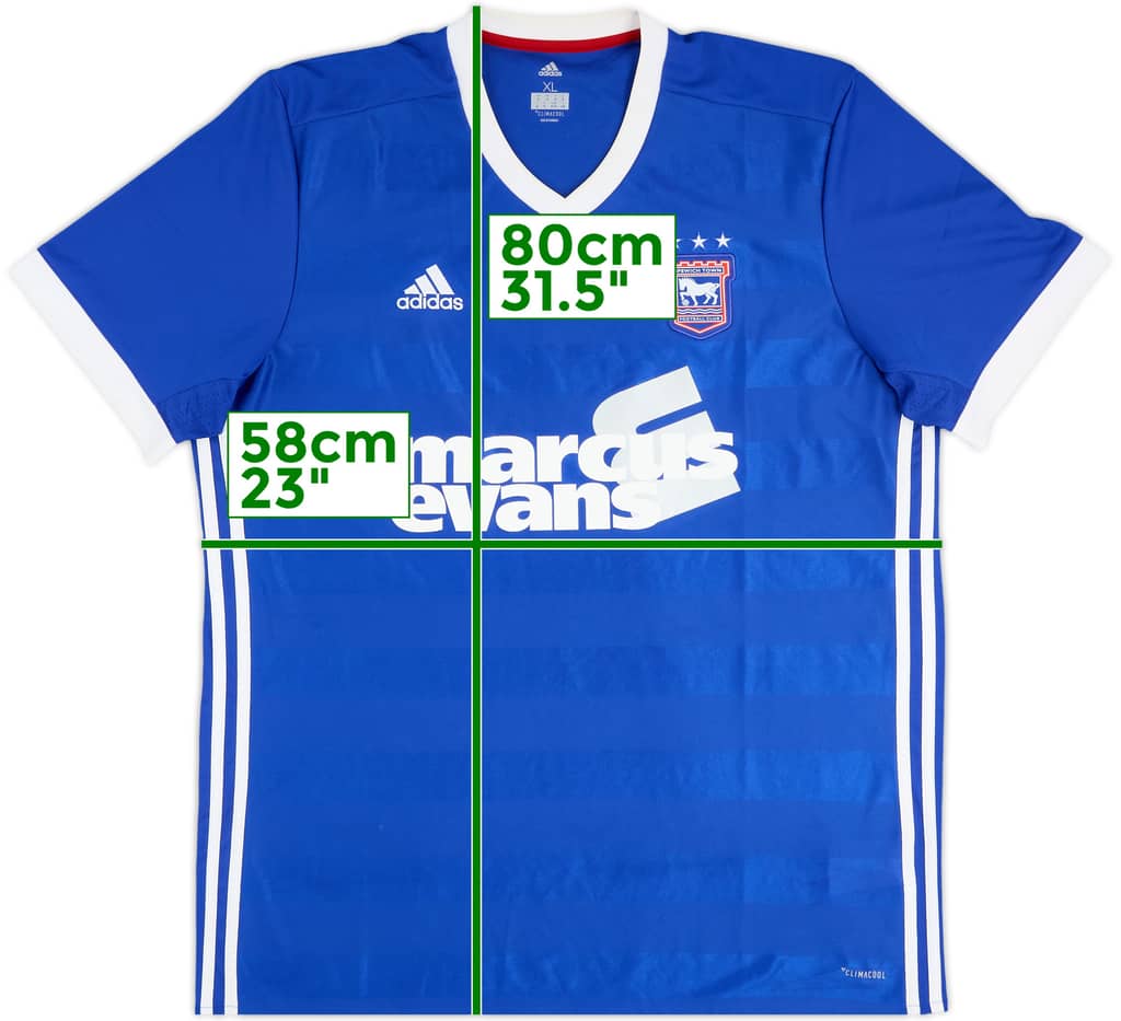 2017-18 Ipswich Home Shirt - 6/10 - (XL)