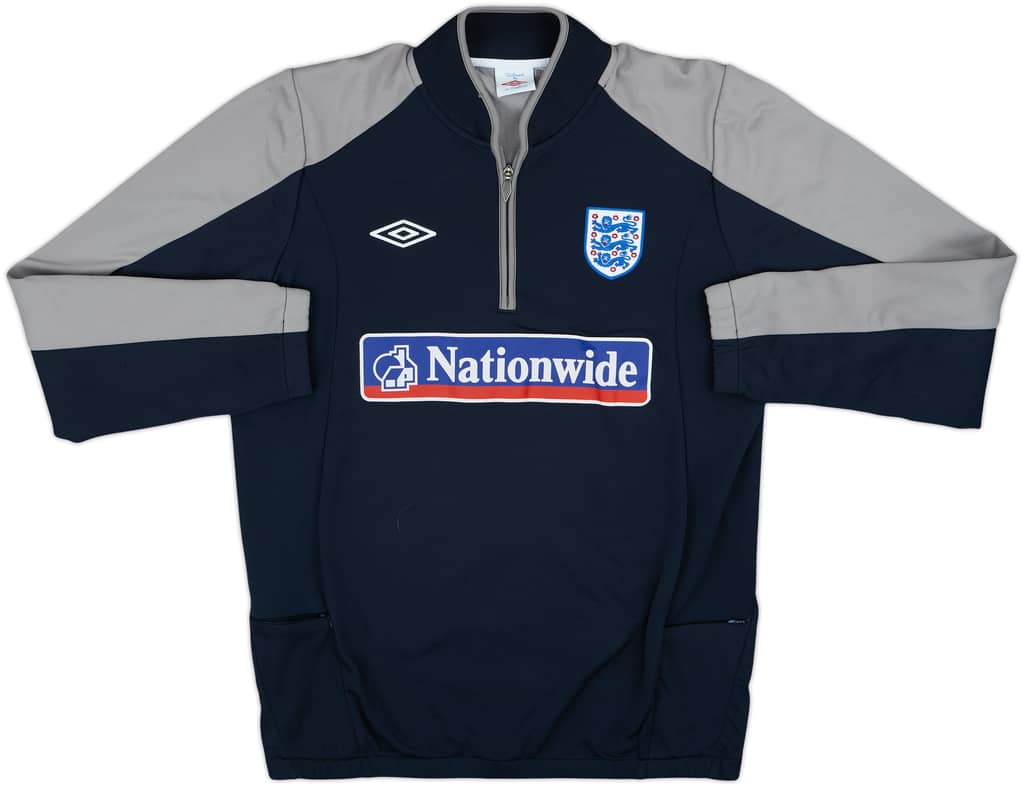 2009-10 England Umbro 1/4 Zip Training Top - 6/10 - (L)