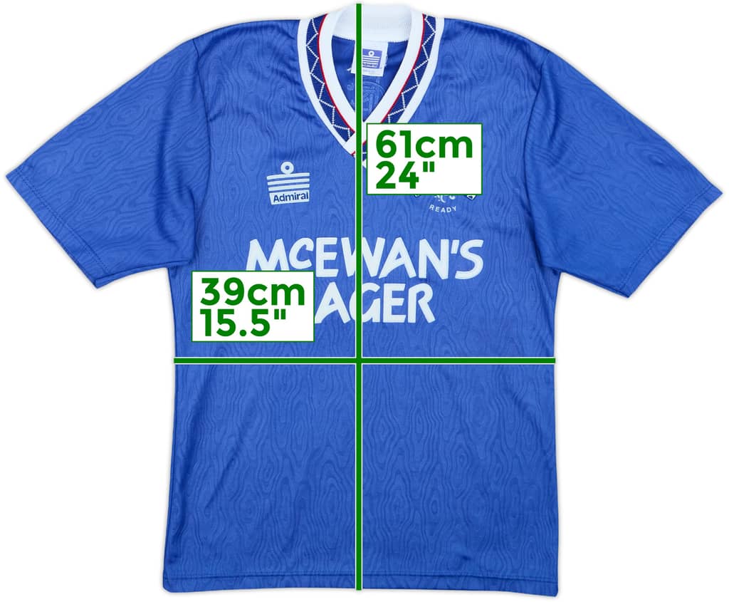 1990-92 Rangers Home Shirt - 9/10 - (L.Boys)
