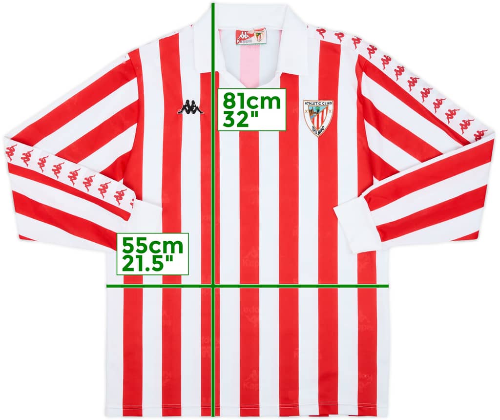 1992-93 Athletic Bilbao Home L/S Shirt - 9/10 - (L)