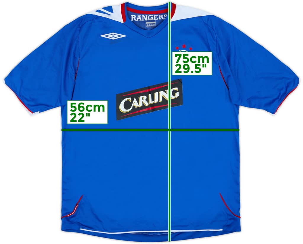 2006-07 Rangers Home Shirt - 6/10 - (XL)