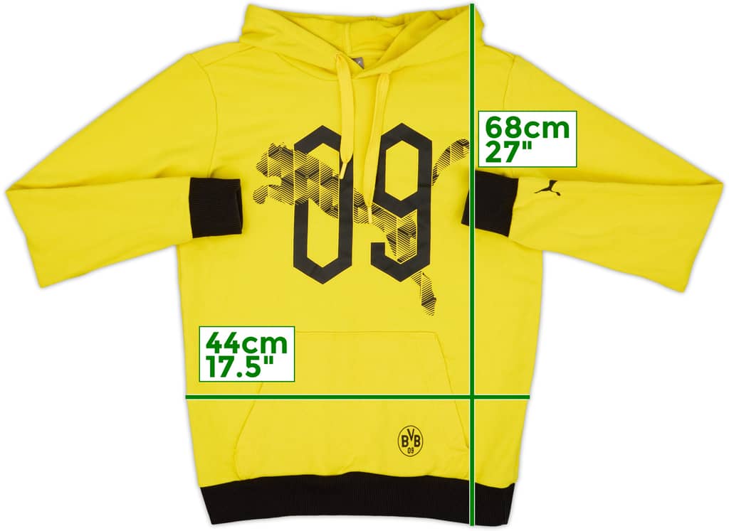 2006-07 Borussia Dortmund Nike Hooded Sweat Top - 9/10 - (S)