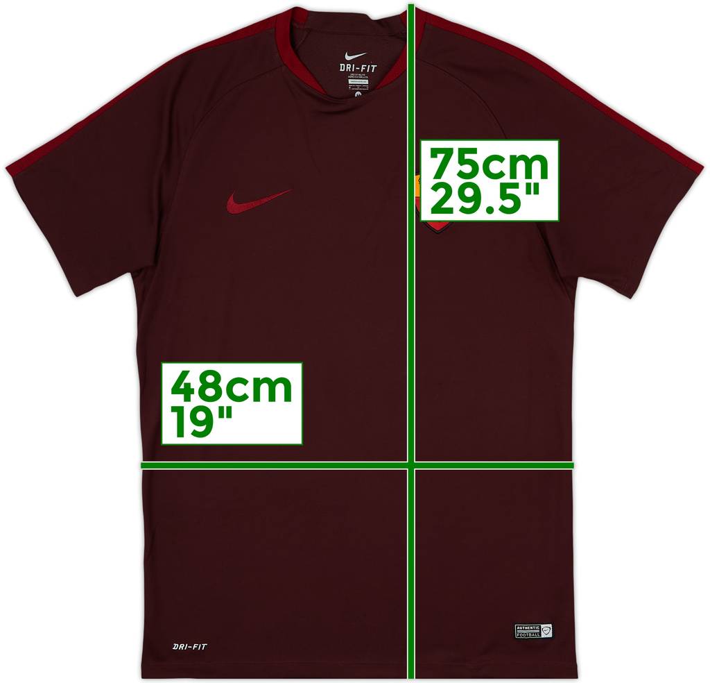2015-16 Roma Nike Training Shirt - 8/10 - (M)