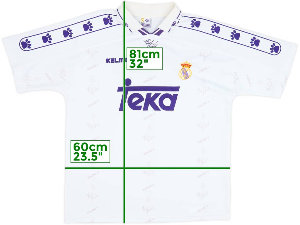 1994-96 Real Madrid Home Shirt - 7/10 - (L)