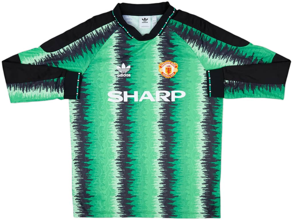 2022-23 Manchester United adidas '1990-92 Retro' GK Shirt - 8/10 - (L)