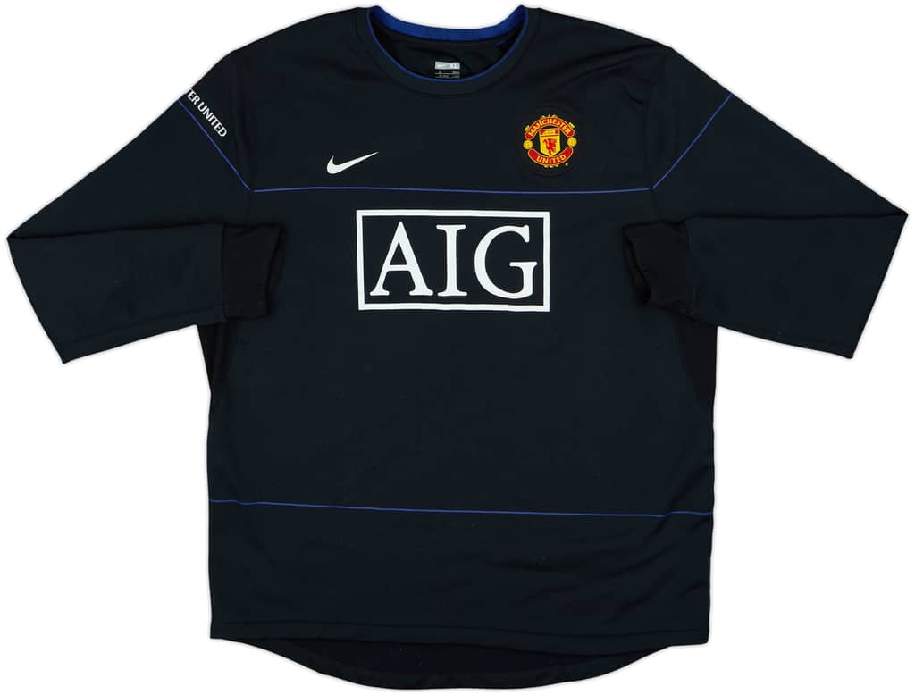 2008-09 Manchester United Nike Sweat Top - 7/10 - (XL)