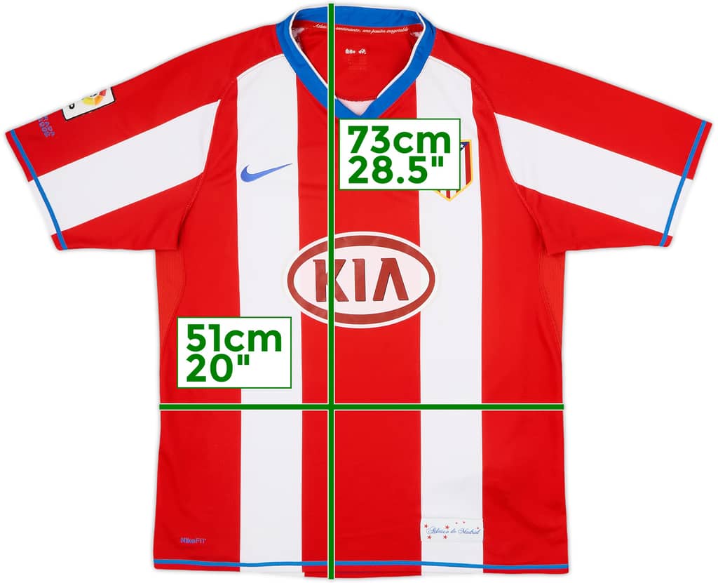 2007-08 Atletico Madrid Home Shirt - 6/10 - (M)