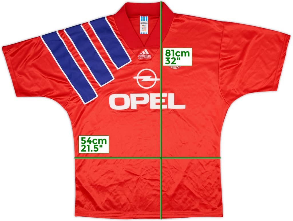 1991-93 Bayern Munich Home Shirt - 9/10 - (XL)