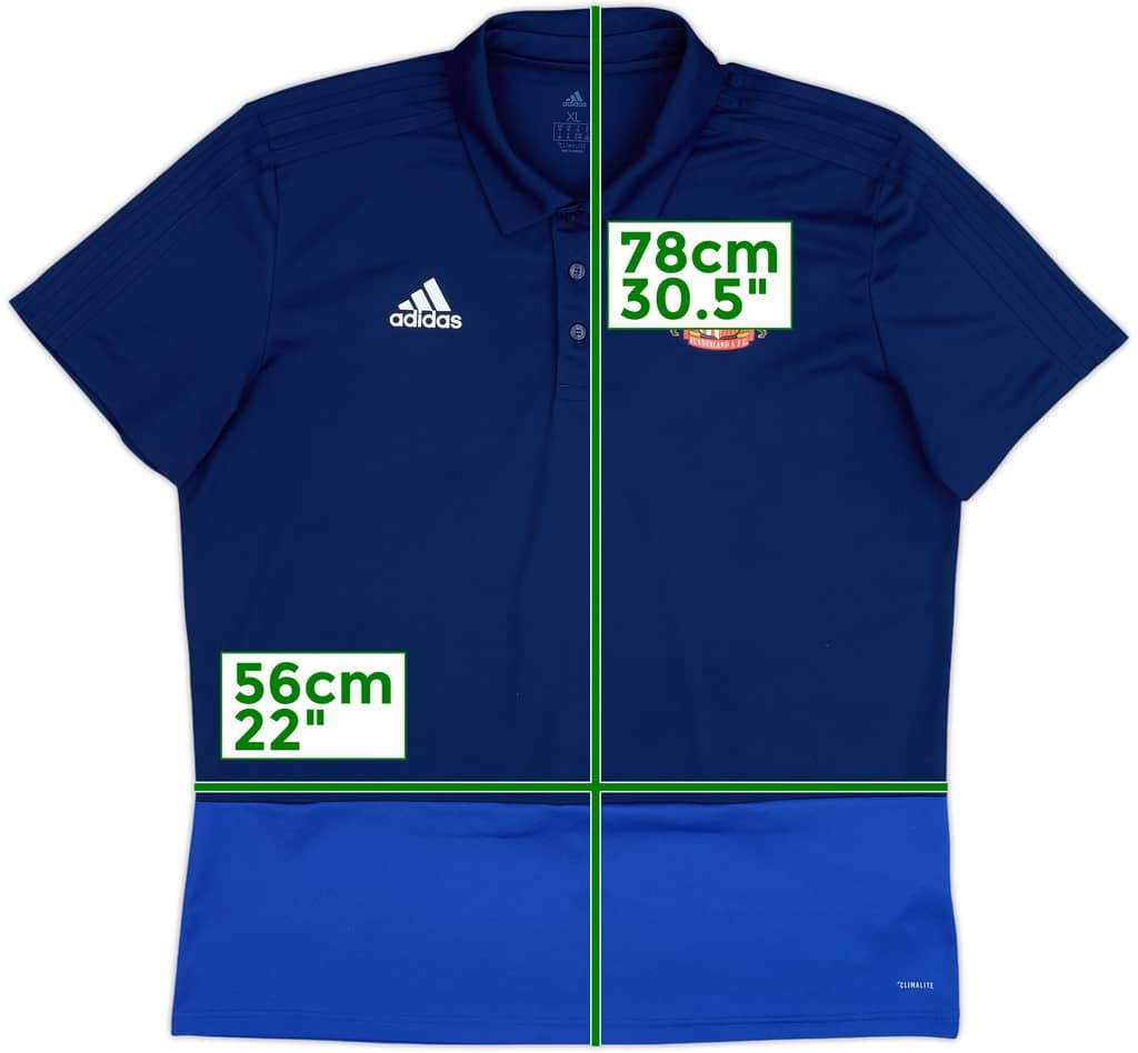 2017-18 Sunderland adidas Polo Shirt - 9/10 - (XL)