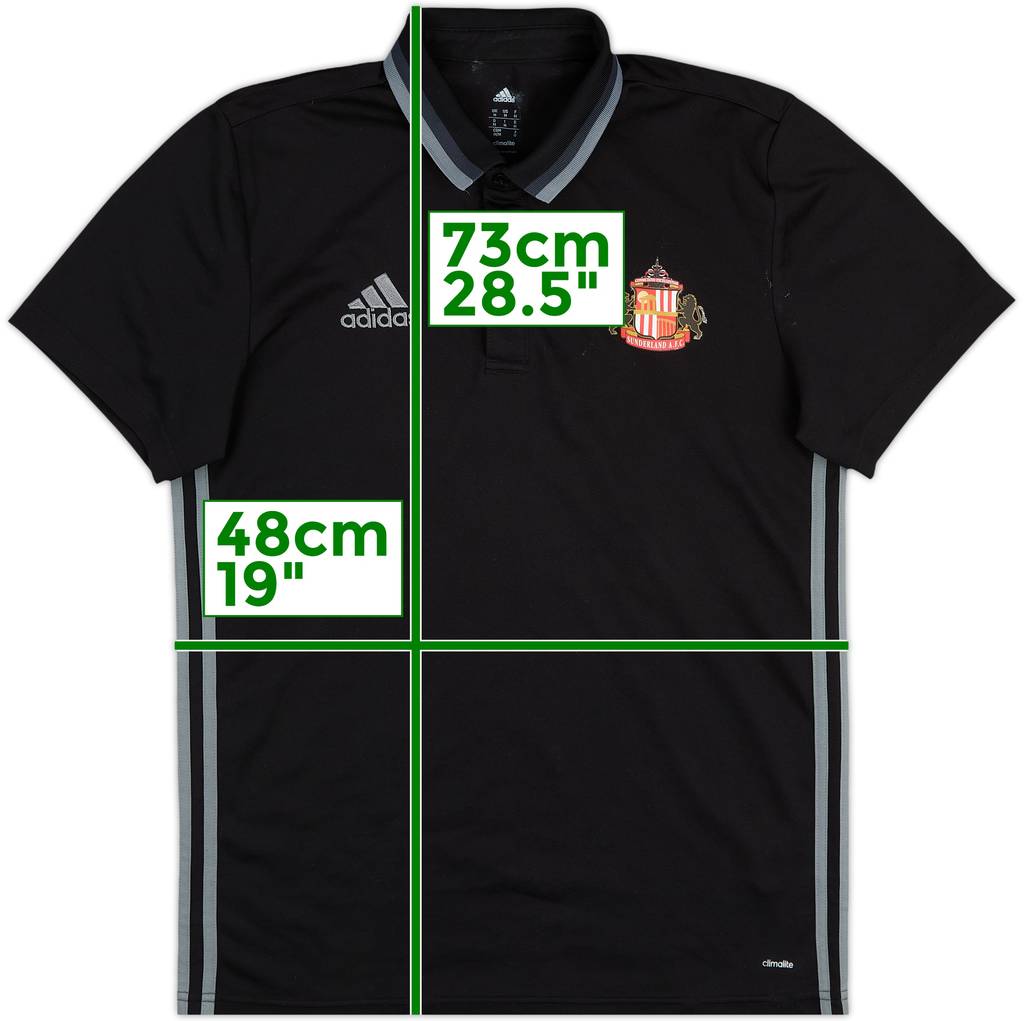 2016-17 Sunderland adidas Polo Shirt - 6/10 - (M)