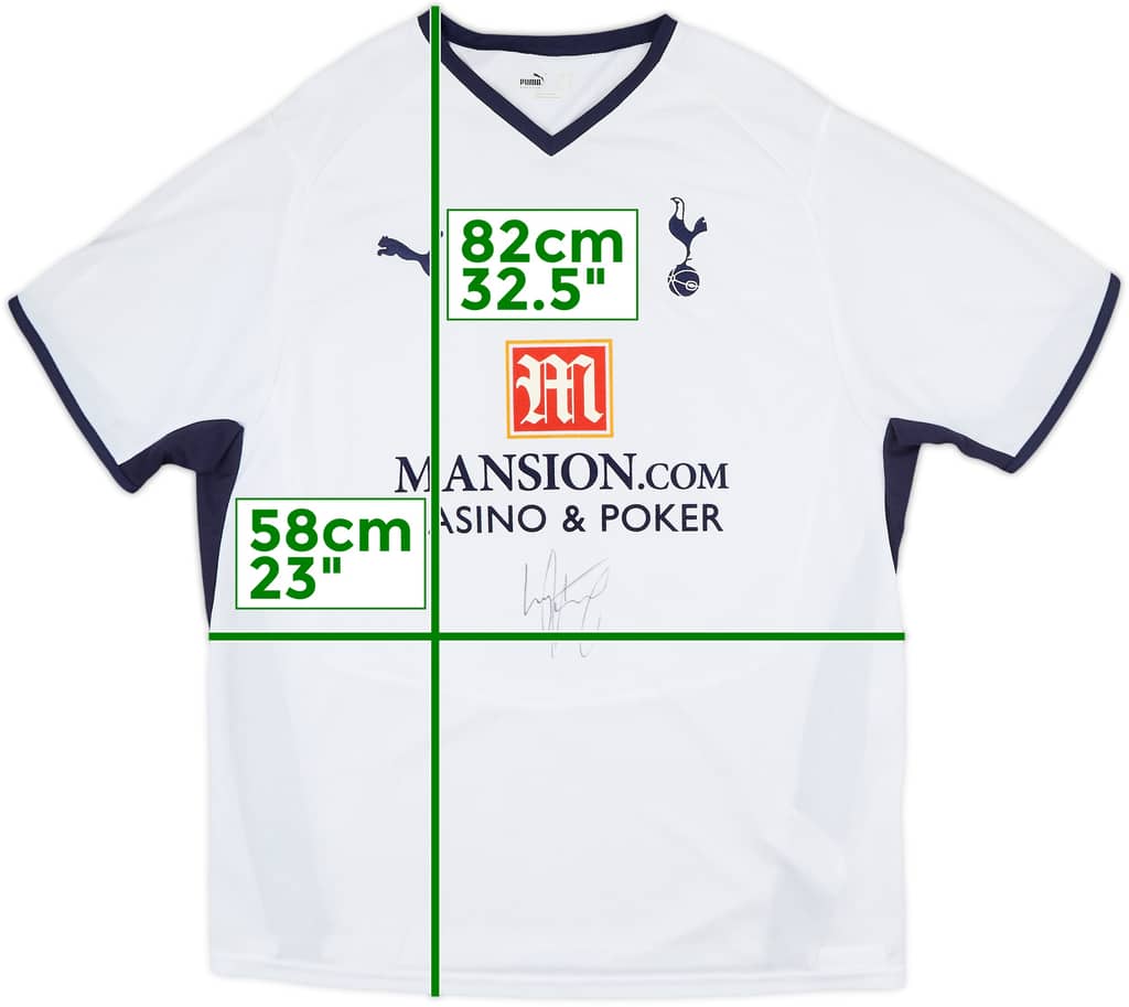 2008-09 Tottenham Signed Home Shirt - 9/10 - (XL)