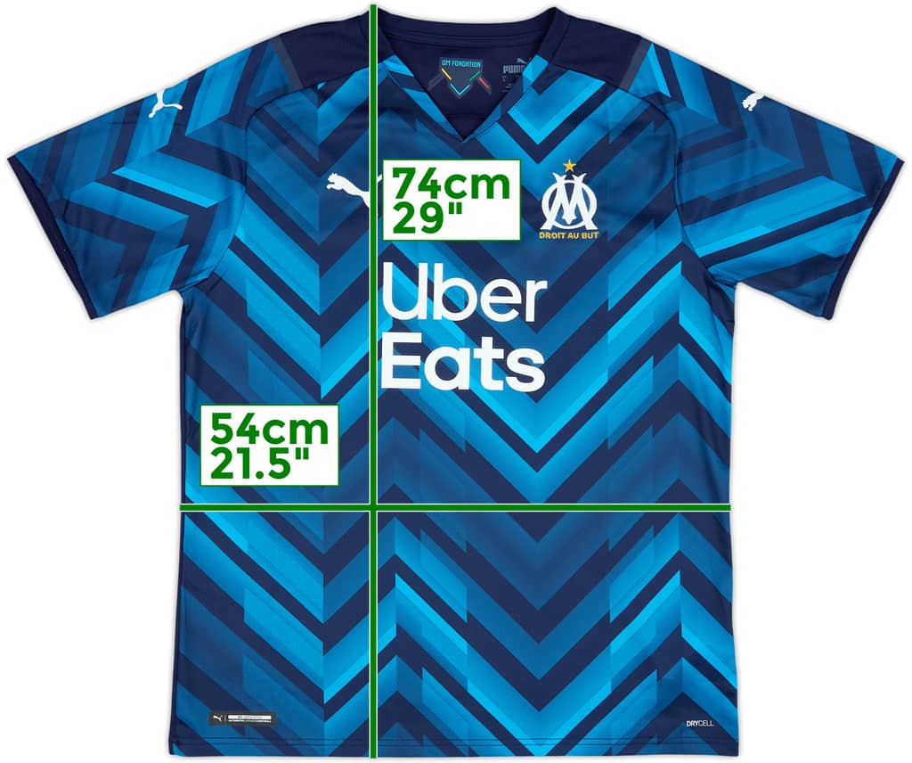 2021-22 Olympique Marseille Away Shirt - 10/10 - (L)