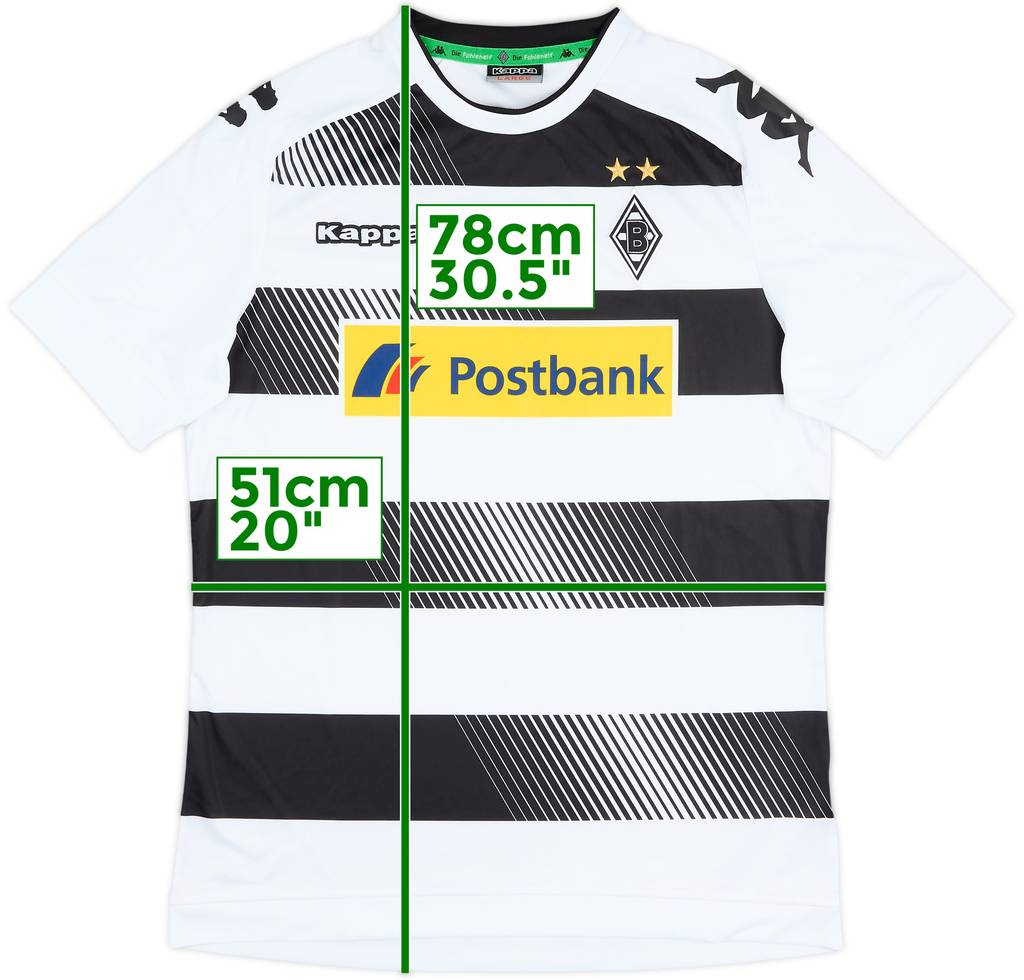 2016-17 Borussia Monchengladbach Home Shirt - 10/10 - (L)
