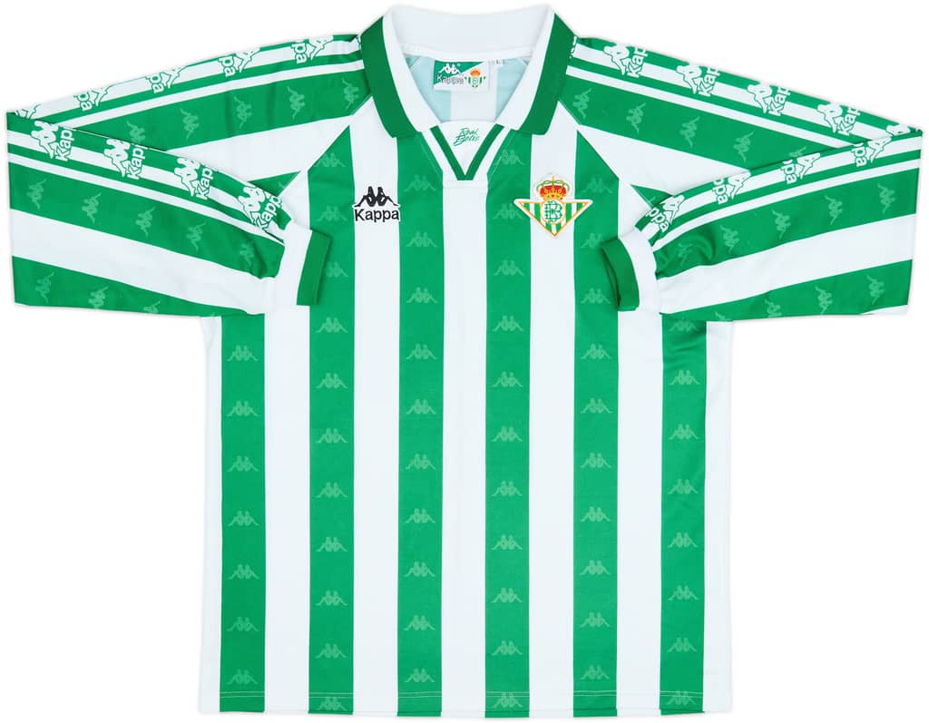 1995-97 Real Betis Home L/S Shirt - 8/10 - (L)