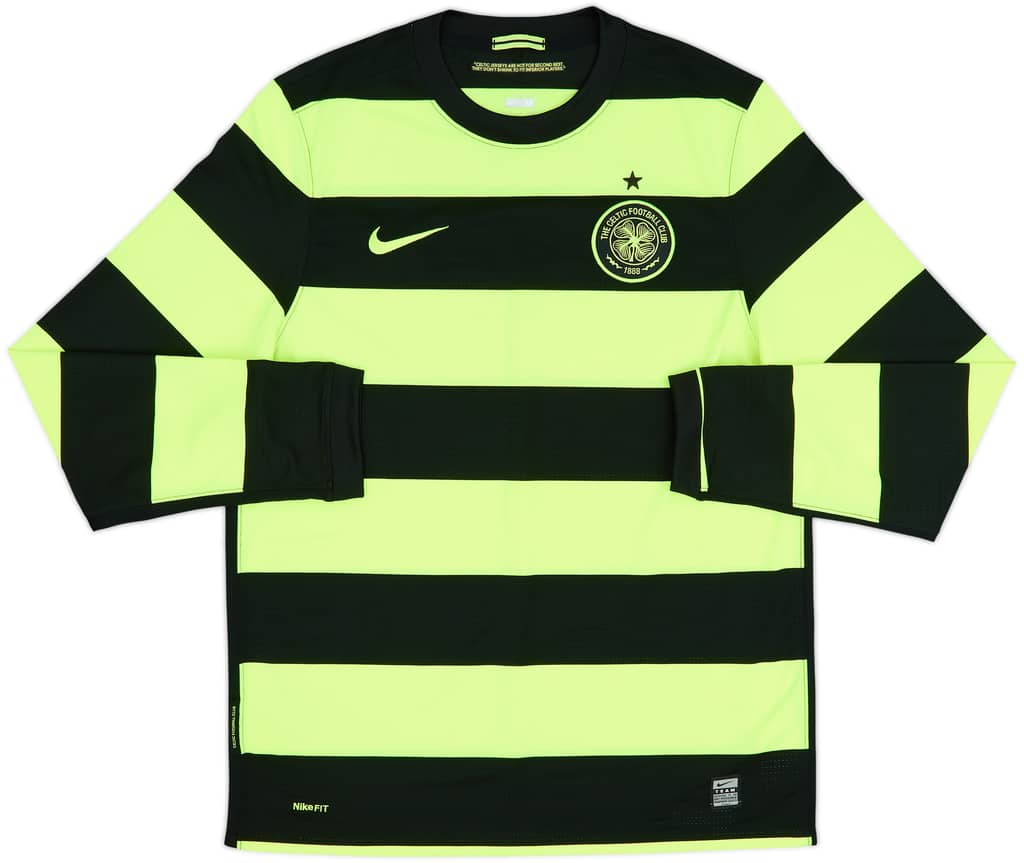 2009-11 Celtic Player Issue Away L/S Shirt - 10/10 - (M)