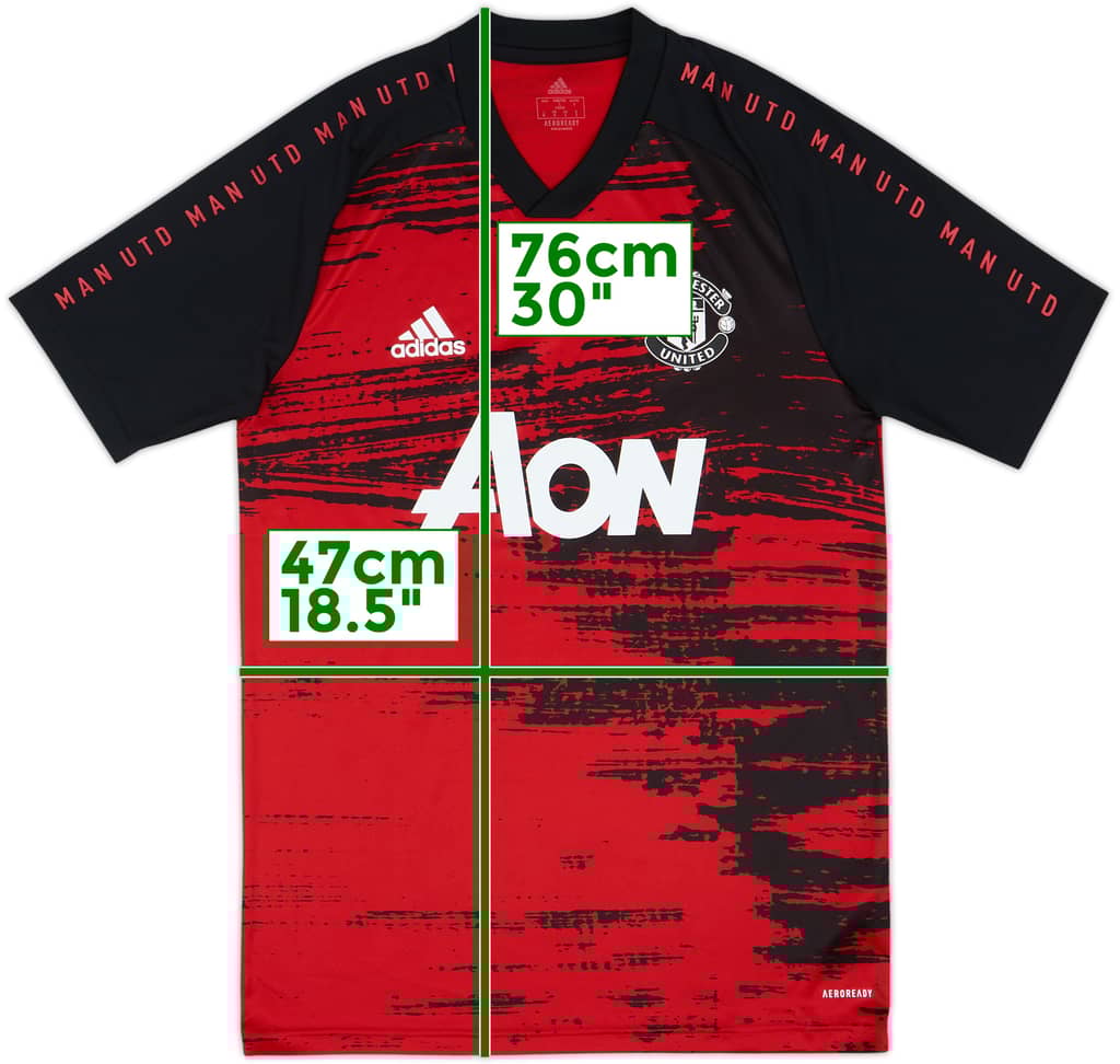 2020-21 Manchester United adidas Training Shirt - 8/10 - (S)