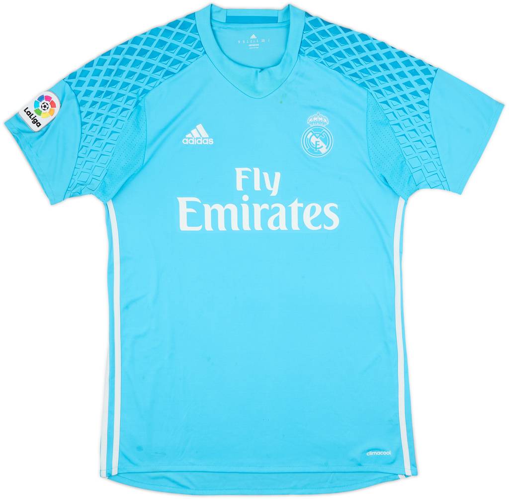 2016-17 Real Madrid GK S/S Shirt - 5/10 - (M)