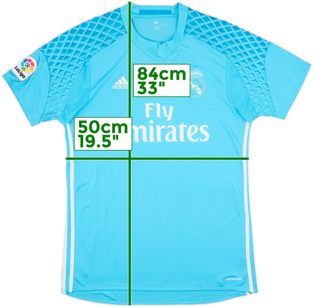 2016-17 Real Madrid GK S/S Shirt - 5/10 - (M)