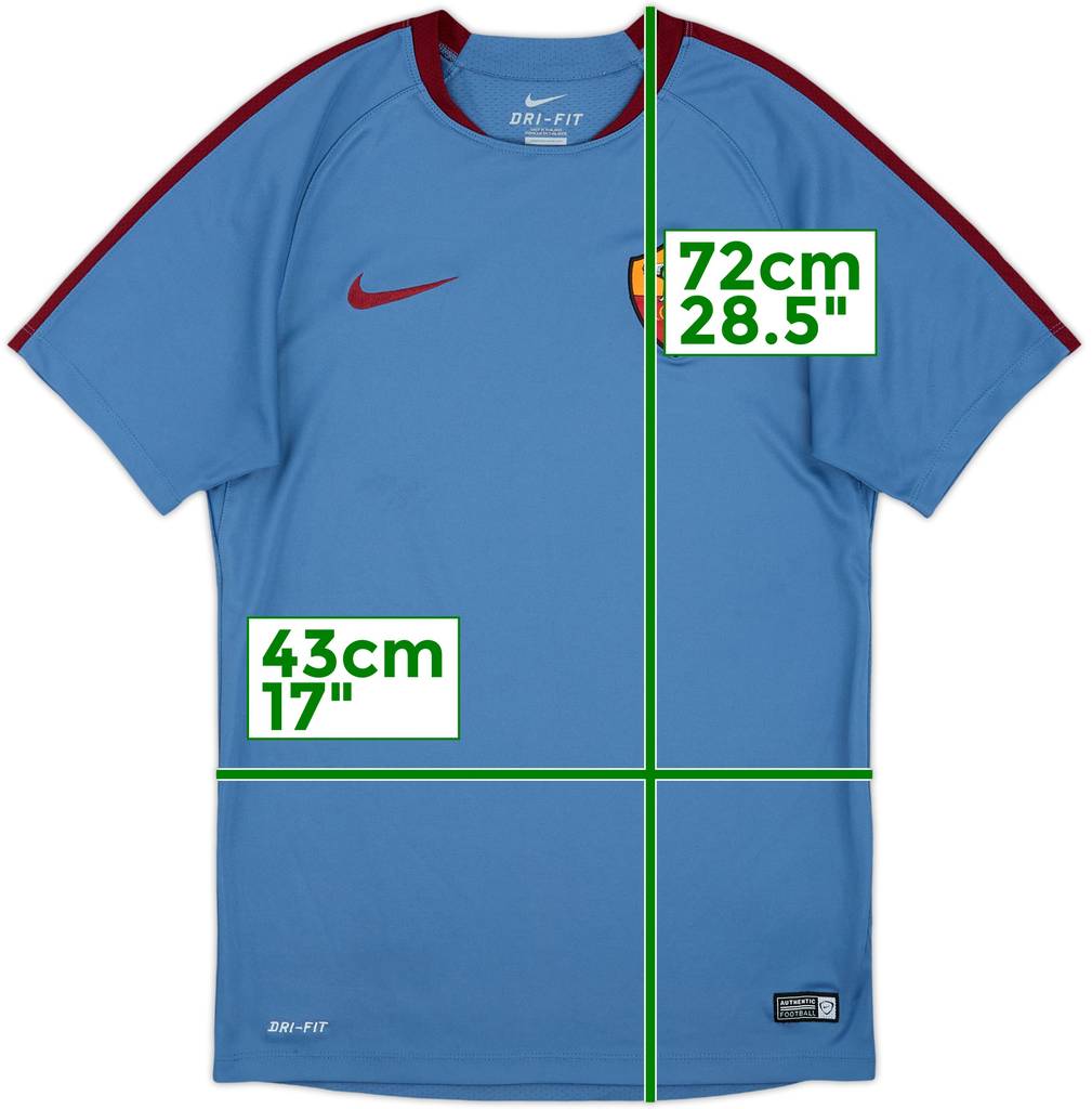 2016-17 Roma Nike Training Shirt - 9/10 - (S)