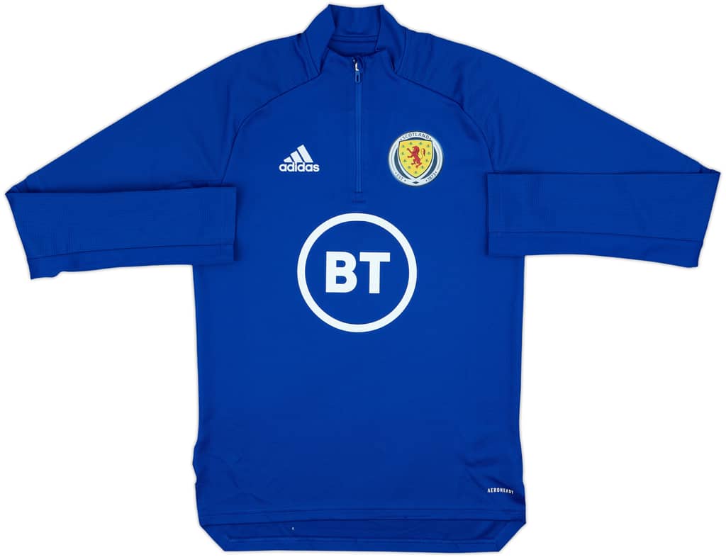 2020-21 Scotland adidas 1/4 Zip Drill Top - 9/10 - (S)