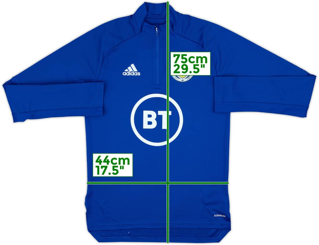 2020-21 Scotland adidas 1/4 Zip Drill Top - 9/10 - (S)