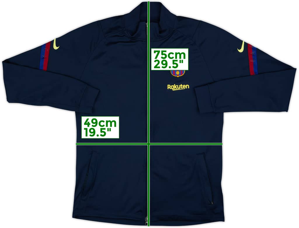 2020-21 Barcelona Nike Track Jacket - 8/10 - (M)