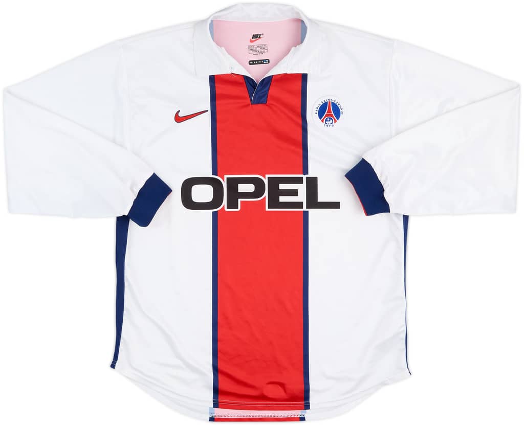 1998-99 Paris Saint-Germain European Player Issue Away L/S Shirt - 9/10 - (L)