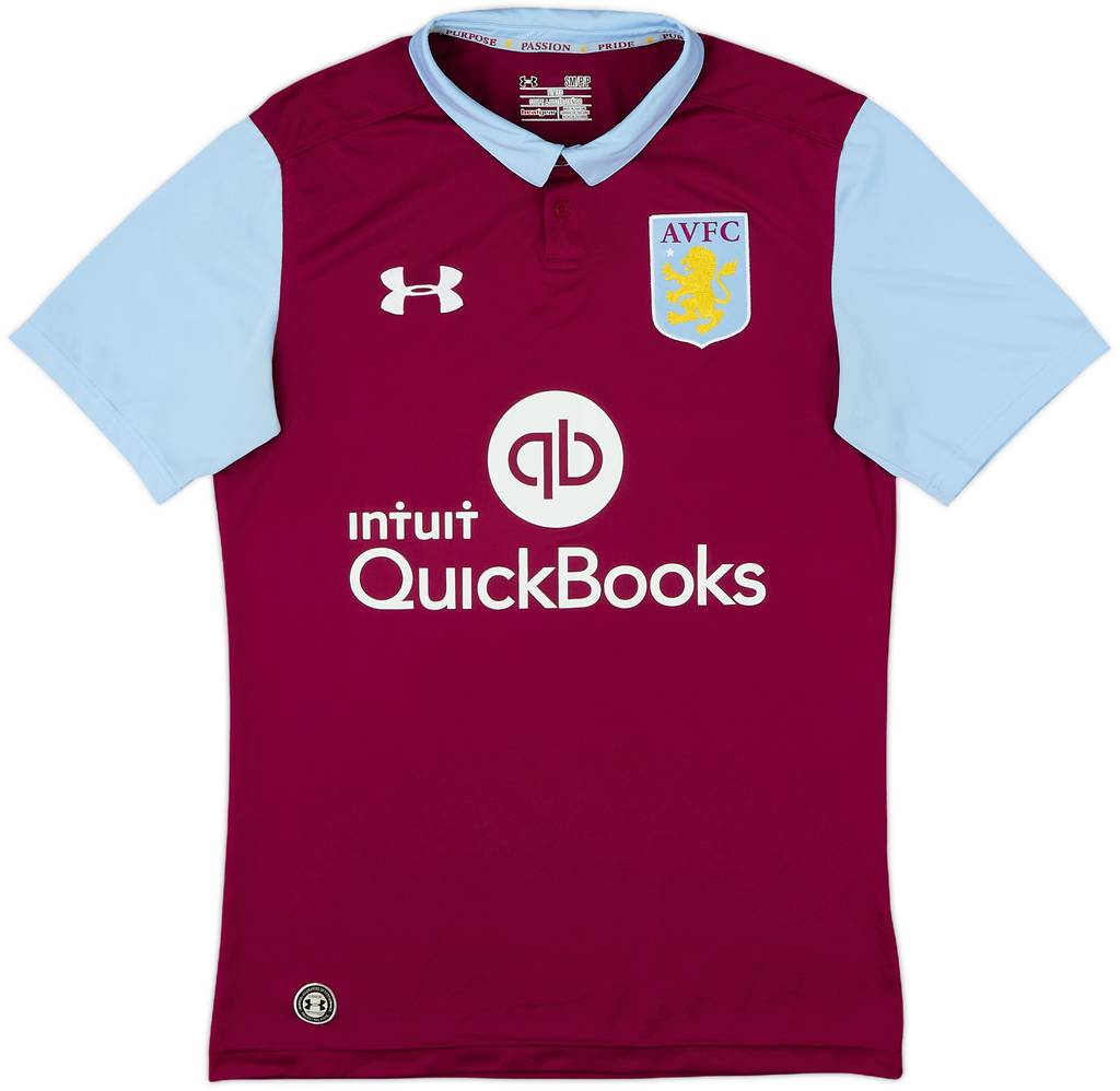 2016-17 Aston Villa Home Shirt - 8/10 - (S)
