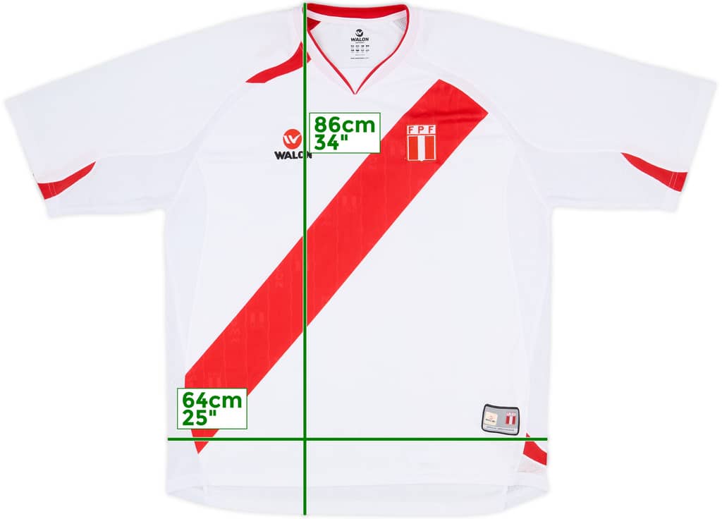 2007-09 Peru Home Shirt - 9/10 - (XXL)