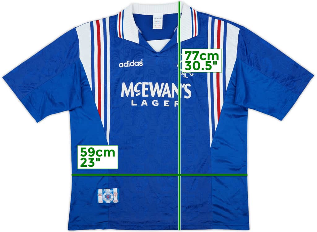 1996-97 Rangers Home Shirt - 9/10 - (XL)
