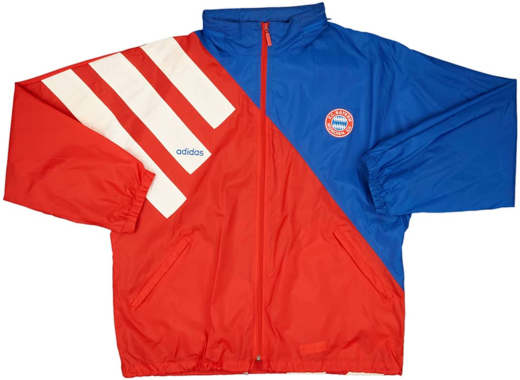 1993-95 Bayern Munich adidas Hooded Rain Jacket - 7/10 - (L/XL)