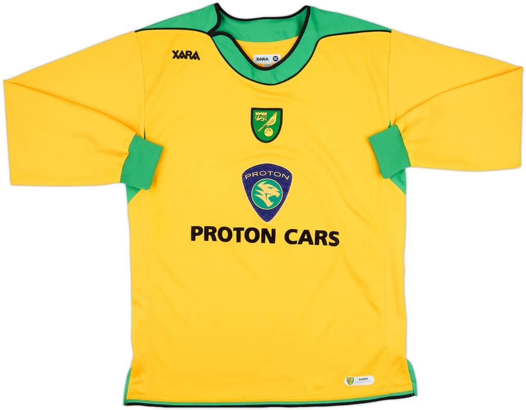 2005-06 Norwich Home L/S Shirt - 9/10 - (M)