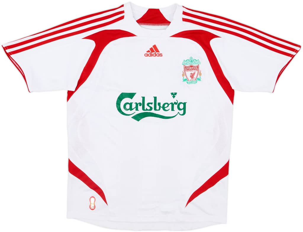 2007-08 Liverpool Away Shirt - 6/10 - (L.Boys)