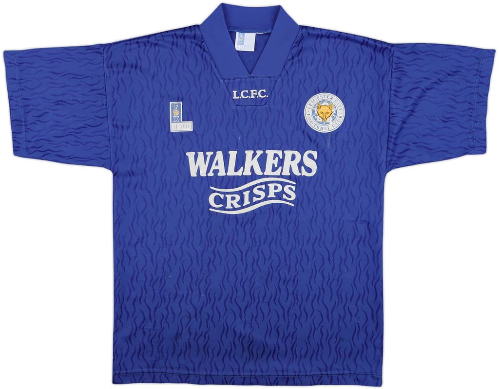 1992-94 Leicester Home Shirt - 7/10 - (L)
