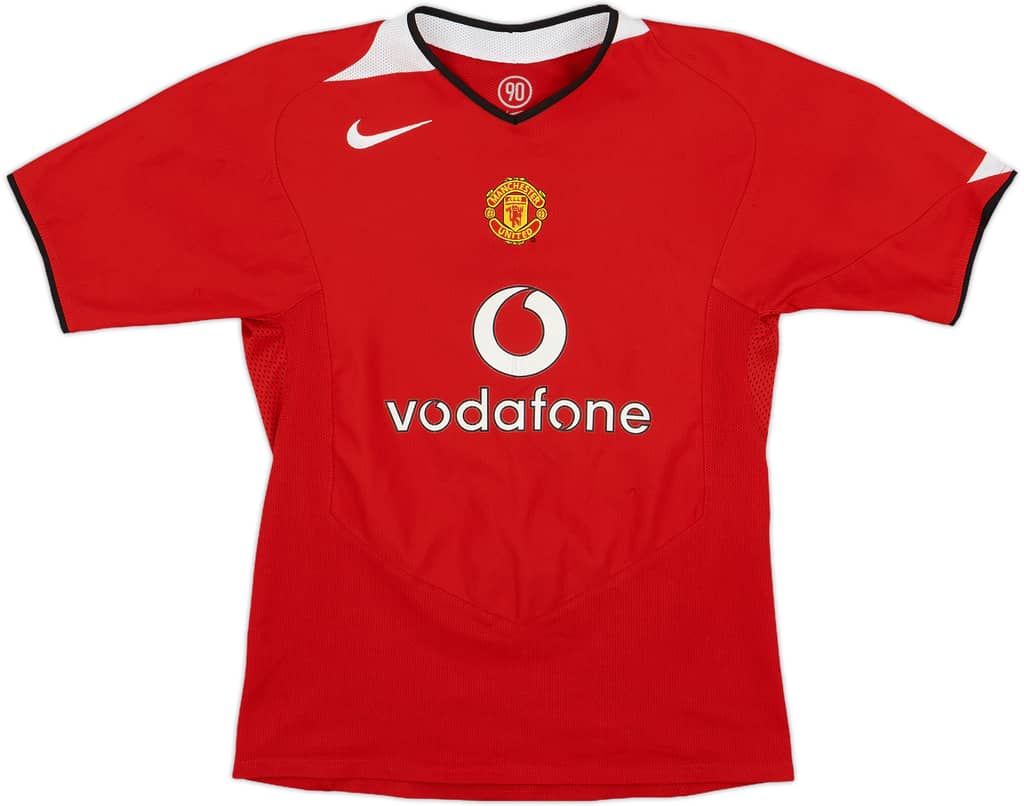 2004-06 Manchester United Home Shirt - 7/10 - (L.Boys)