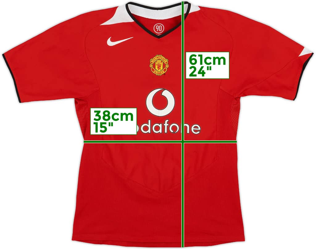 2004-06 Manchester United Home Shirt - 7/10 - (L.Boys)