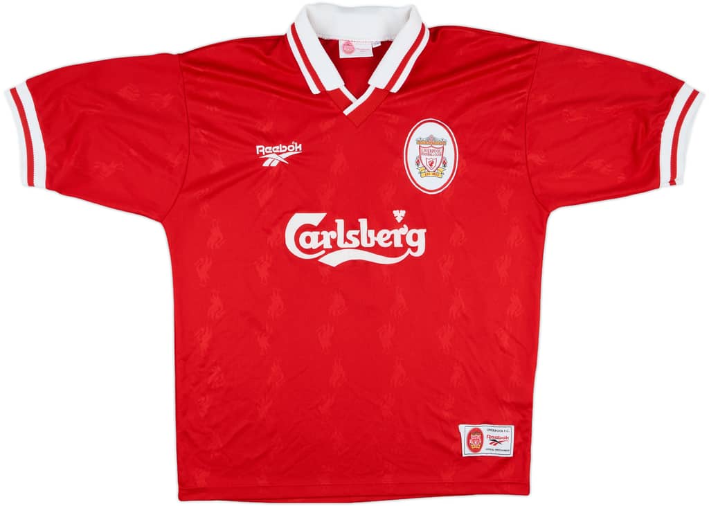 1996-98 Liverpool Home Shirt Fowler #9 - 8/10 - (L)