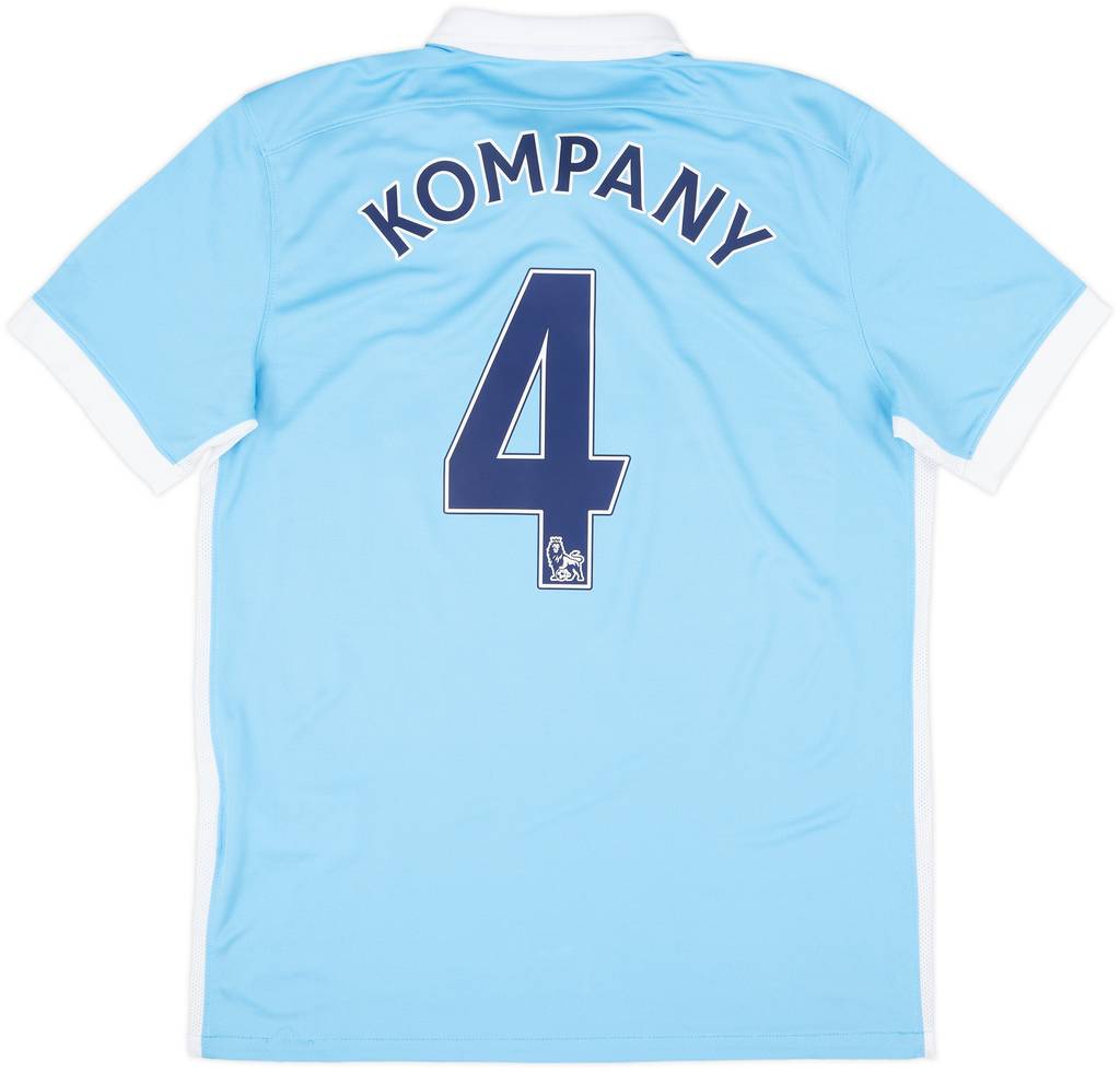 2015-16 Manchester City Home Shirt Kompany #4 - 8/10 - (M)