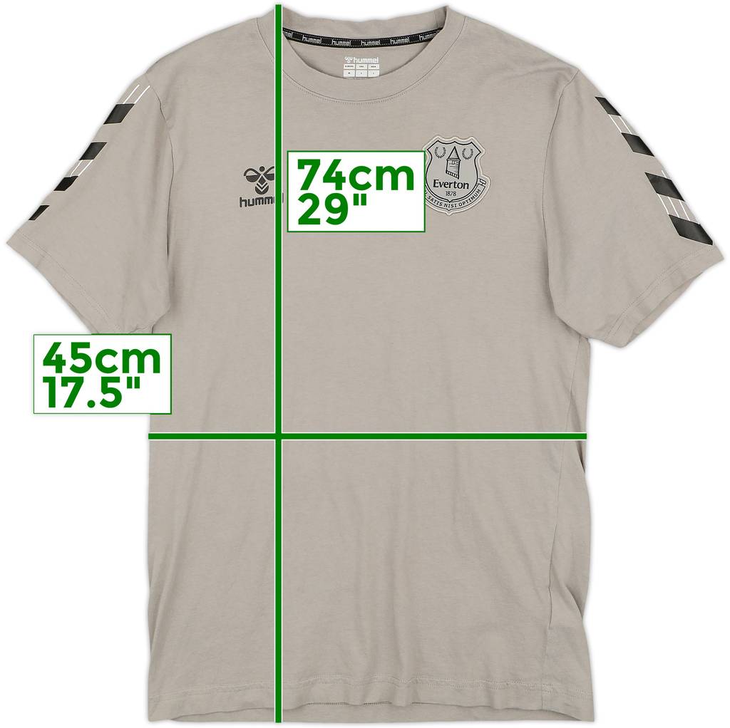 2021-22 Everton Hummel Cotton Tee - 8/10 - (M)