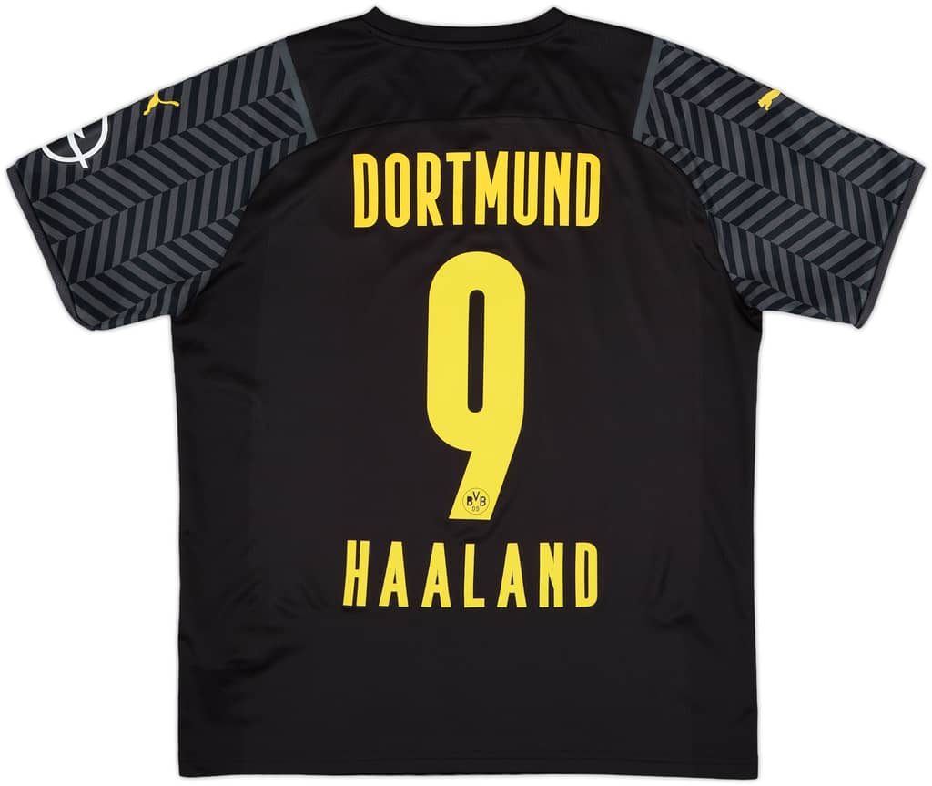 2021-22 Borussia Dortmund Away Shirt Haaland #9 - 9/10 - (L)