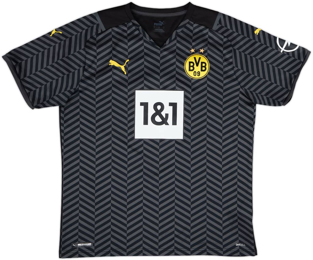 2021-22 Borussia Dortmund Away Shirt Haaland #9 - 9/10 - (L)