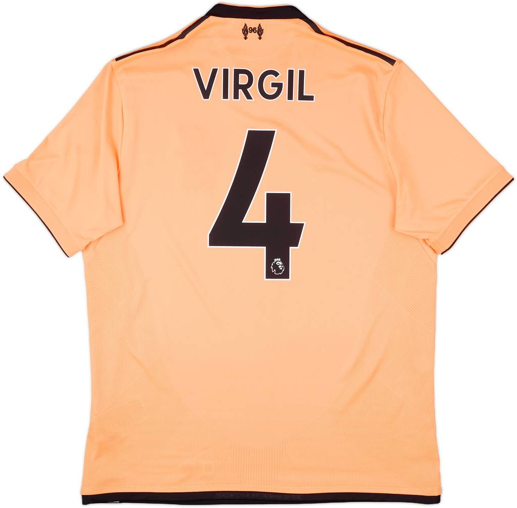 2017-18 Liverpool 125 Years Third Shirt Virgil #4 - 10/10 - (L)