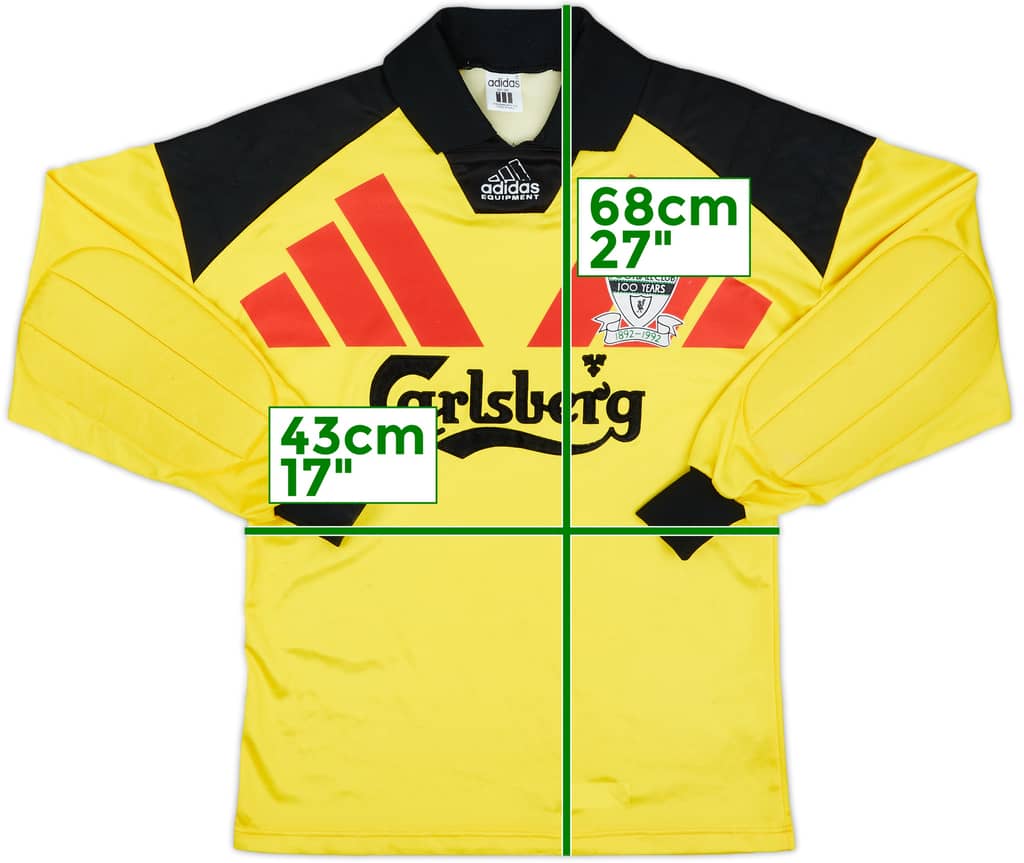 1992-93 Liverpool GK Shirt - 5/10 - (S)