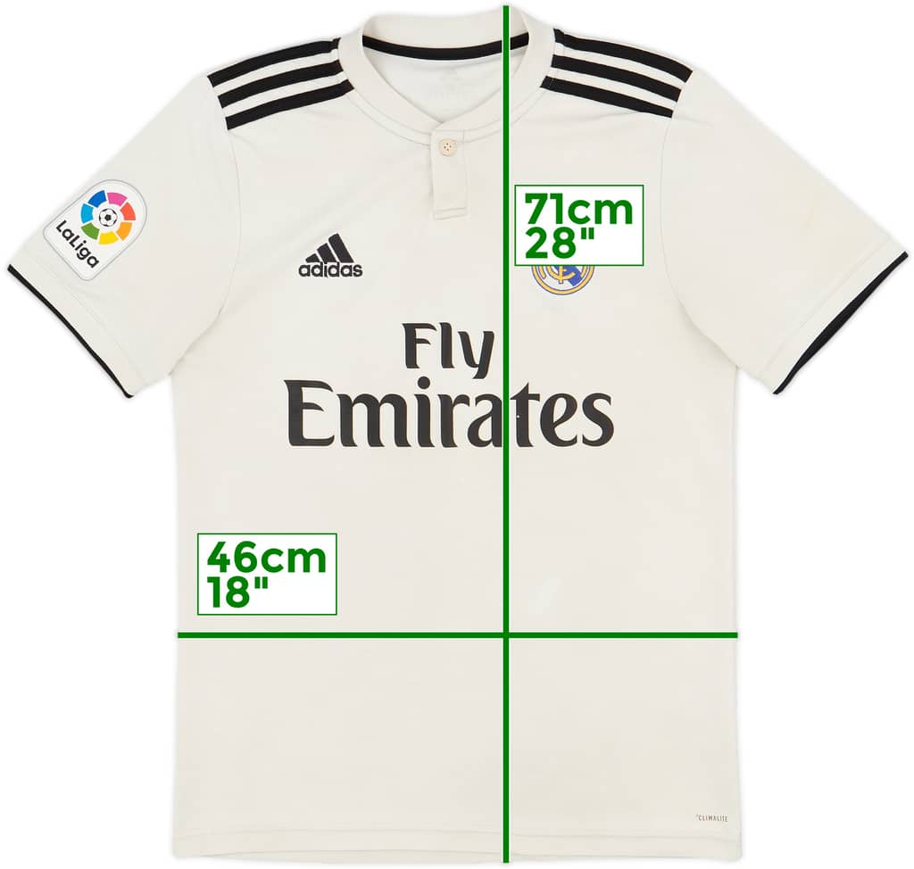 2018-19 Real Madrid Home Shirt - 5/10 - (S)