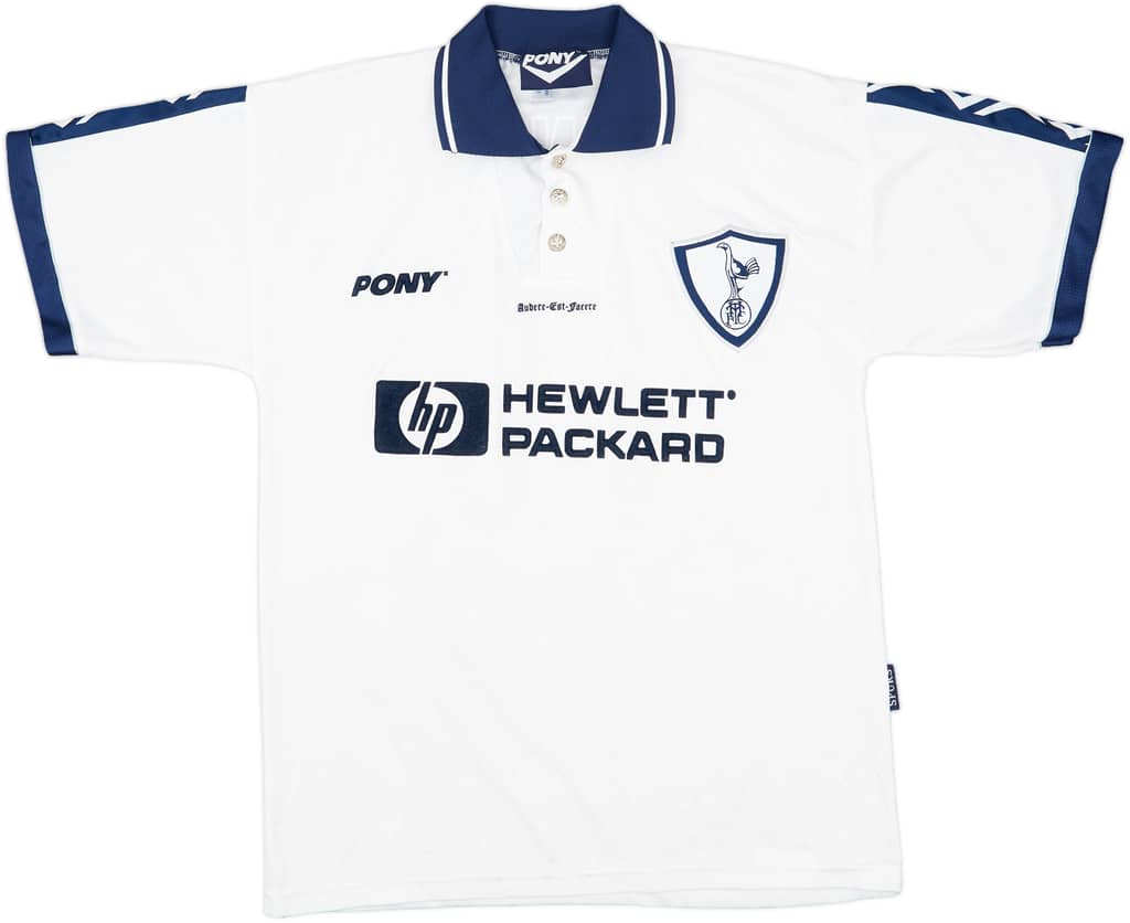 1995-97 Tottenham Home Shirt Sheringham #10 - 7/10 - (M)