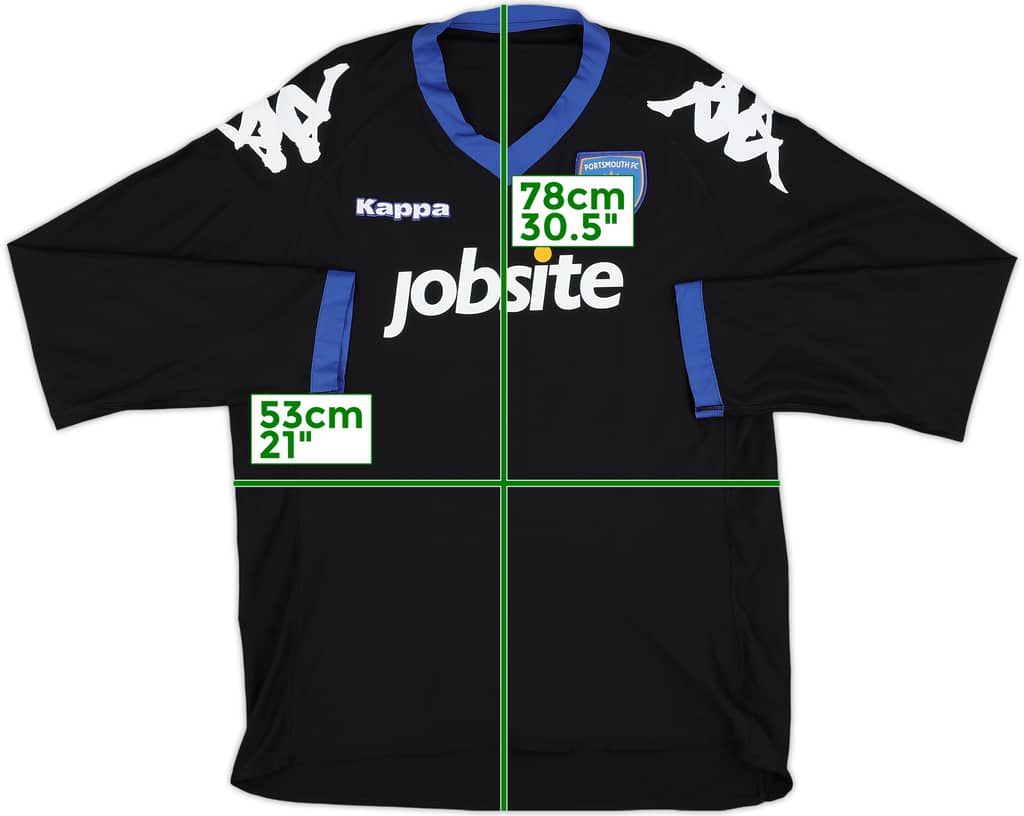 2010-11 Portsmouth Third L/S Shirt - 10/10 - (XXL)