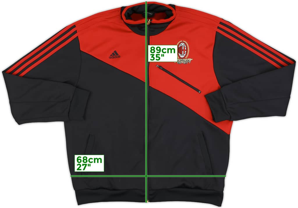 2010-11 AC Milan adidas Track Jacket - 10/10 - (XL)