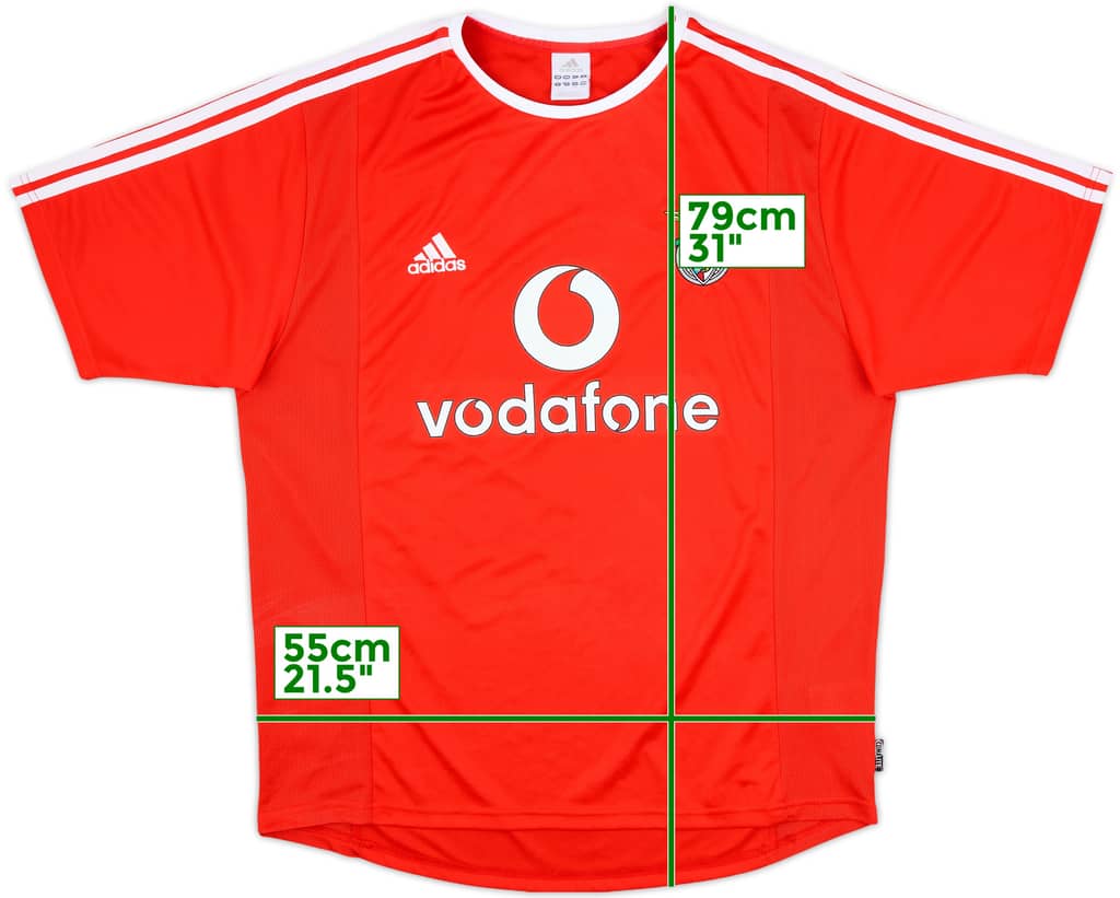 2003-04 Benfica Home Shirt - 7/10 - (L)