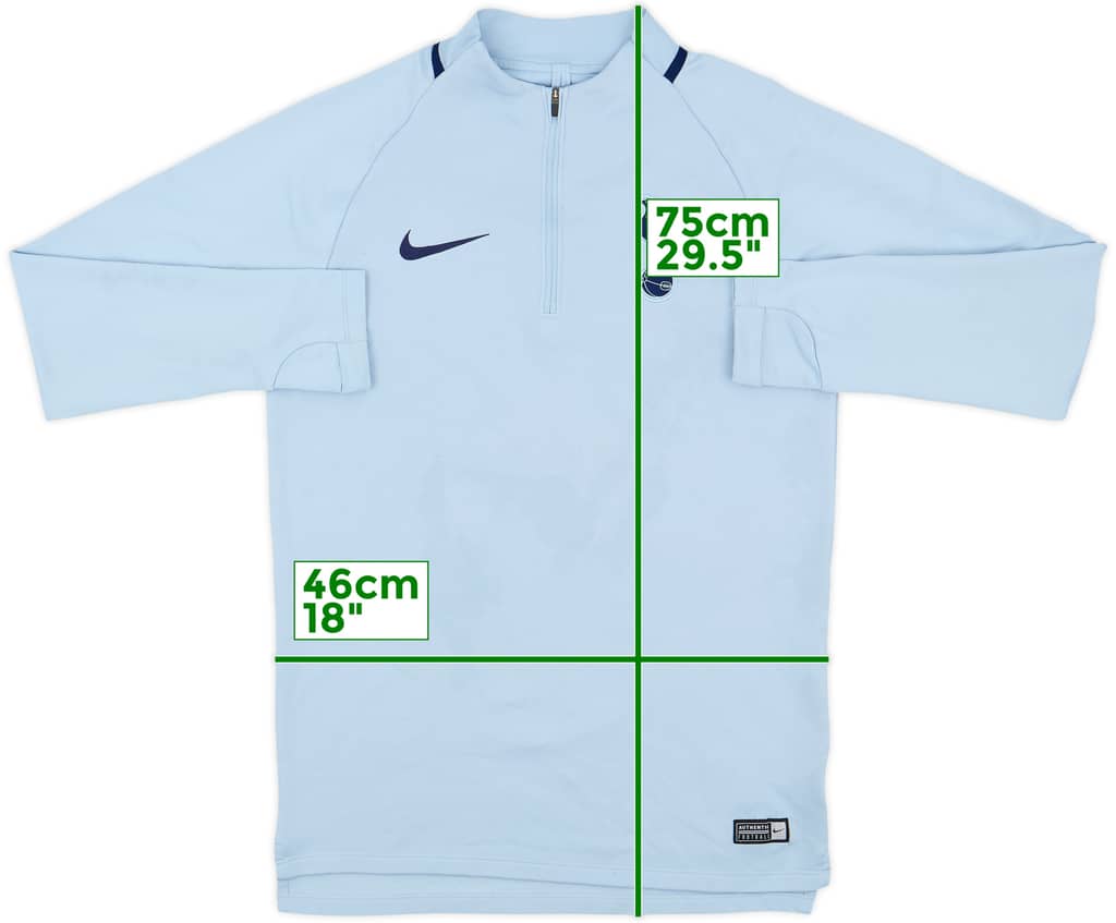2018-19 Tottenham Nike 1/4 Zip Training Top - 6/10 - (S)