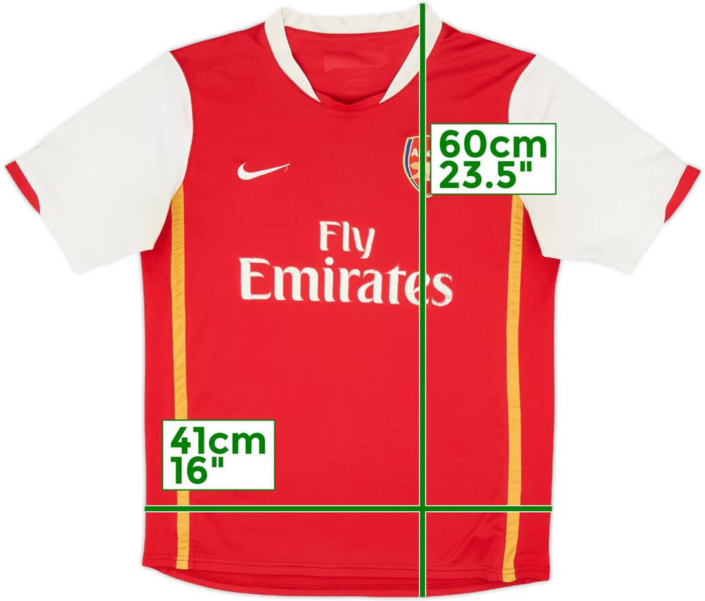 2006-08 Arsenal Home Shirt - 5/10 - (XL.Boys)